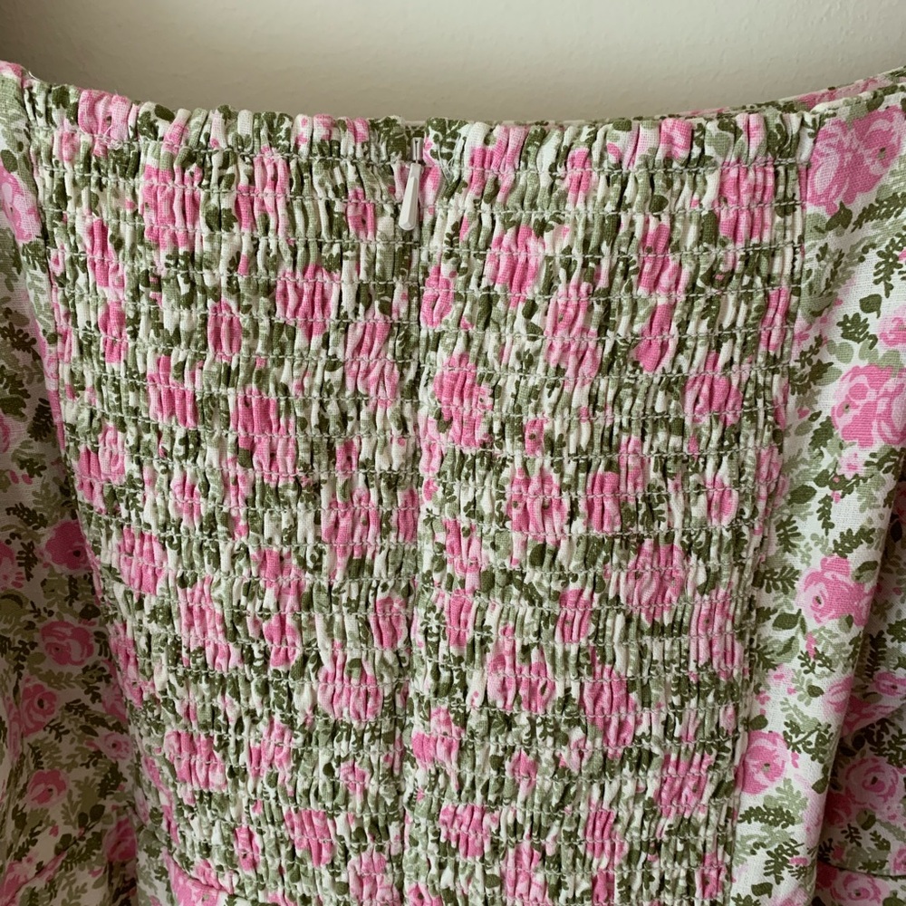 Sezane Alexandra Robe in Peonies - Picture 10 of 14